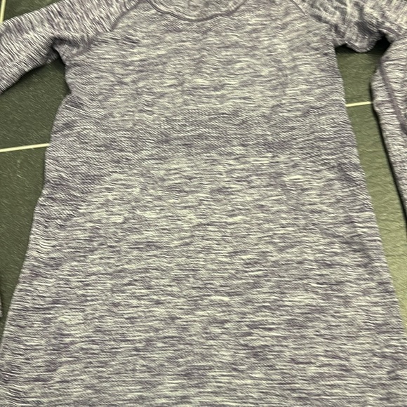 Purple with white, Lululemon long sleeve top - Picture 7 of 11